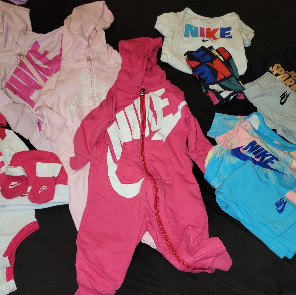 Infant Baby Girl Nike & Adidas Outfits (Size 9mo)